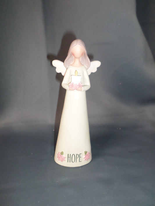 "HOPE" ANGEL WITH CANDLE